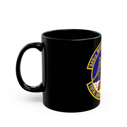 349th Mission Support Squadron (U.S. Air Force) Black Coffee Mug-The Sticker Space