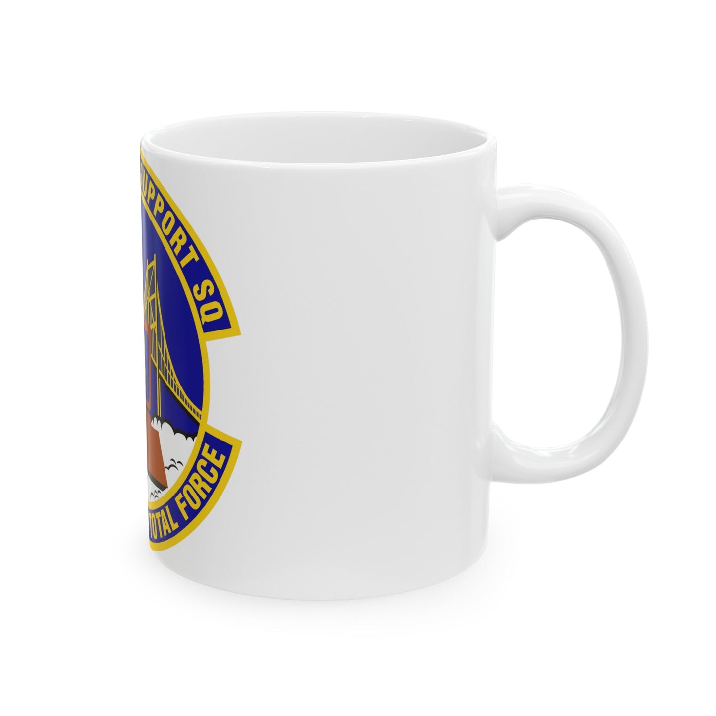 349th Mission Support Squadron (U.S. Air Force) White Coffee Mug-The Sticker Space