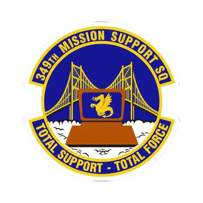 349th Mission Support Squadron (U.S. Air Force) STICKER Vinyl Kiss-Cut Decal 2 Inch White - The Sticker Space