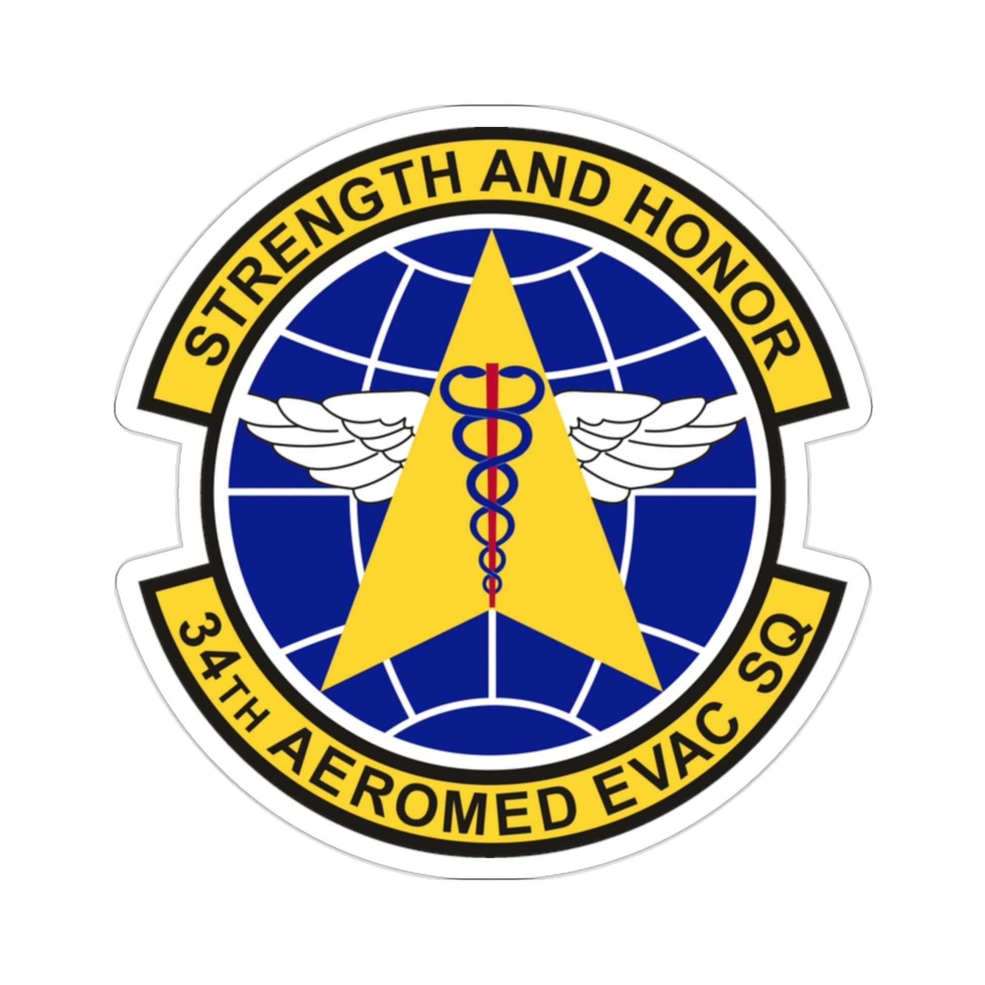 34th Aeromedical Evacuation Squadron (U.S. Air Force) STICKER Vinyl Die-Cut Decal-2 Inch-The Sticker Space