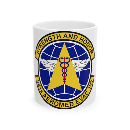 34th Aeromedical Evacuation Squadron (U.S. Air Force) White Coffee Mug-11oz-The Sticker Space