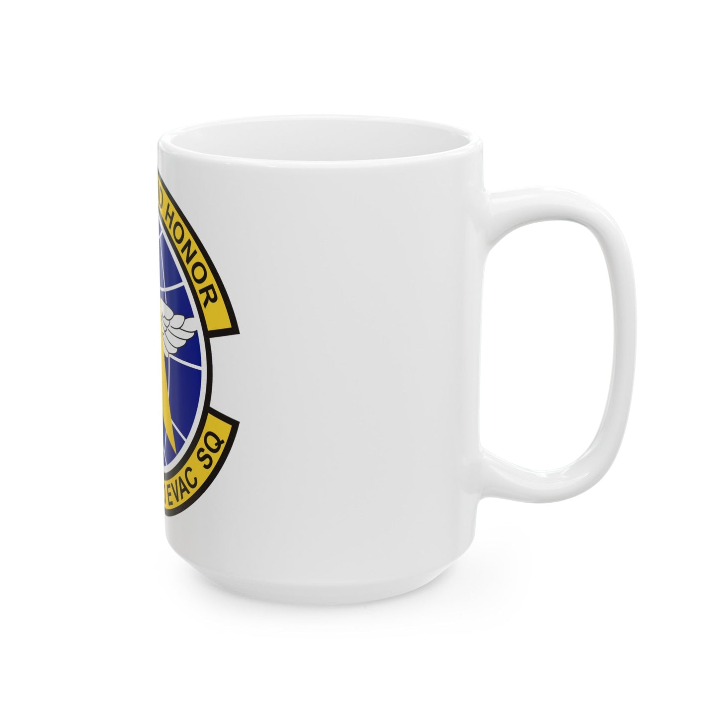 34th Aeromedical Evacuation Squadron (U.S. Air Force) White Coffee Mug-The Sticker Space