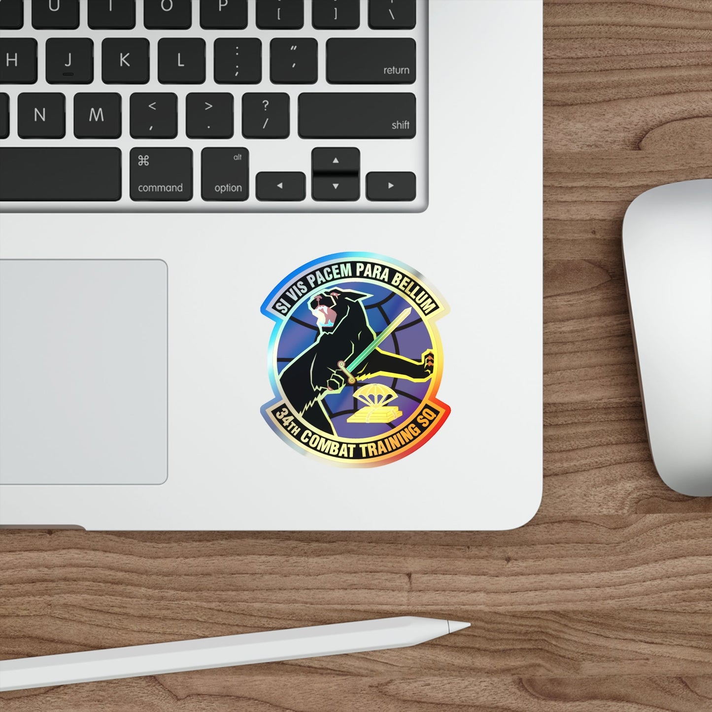 34th Combat Training Squadron (U.S. Air Force) Holographic STICKER Die-Cut Vinyl Decal-The Sticker Space