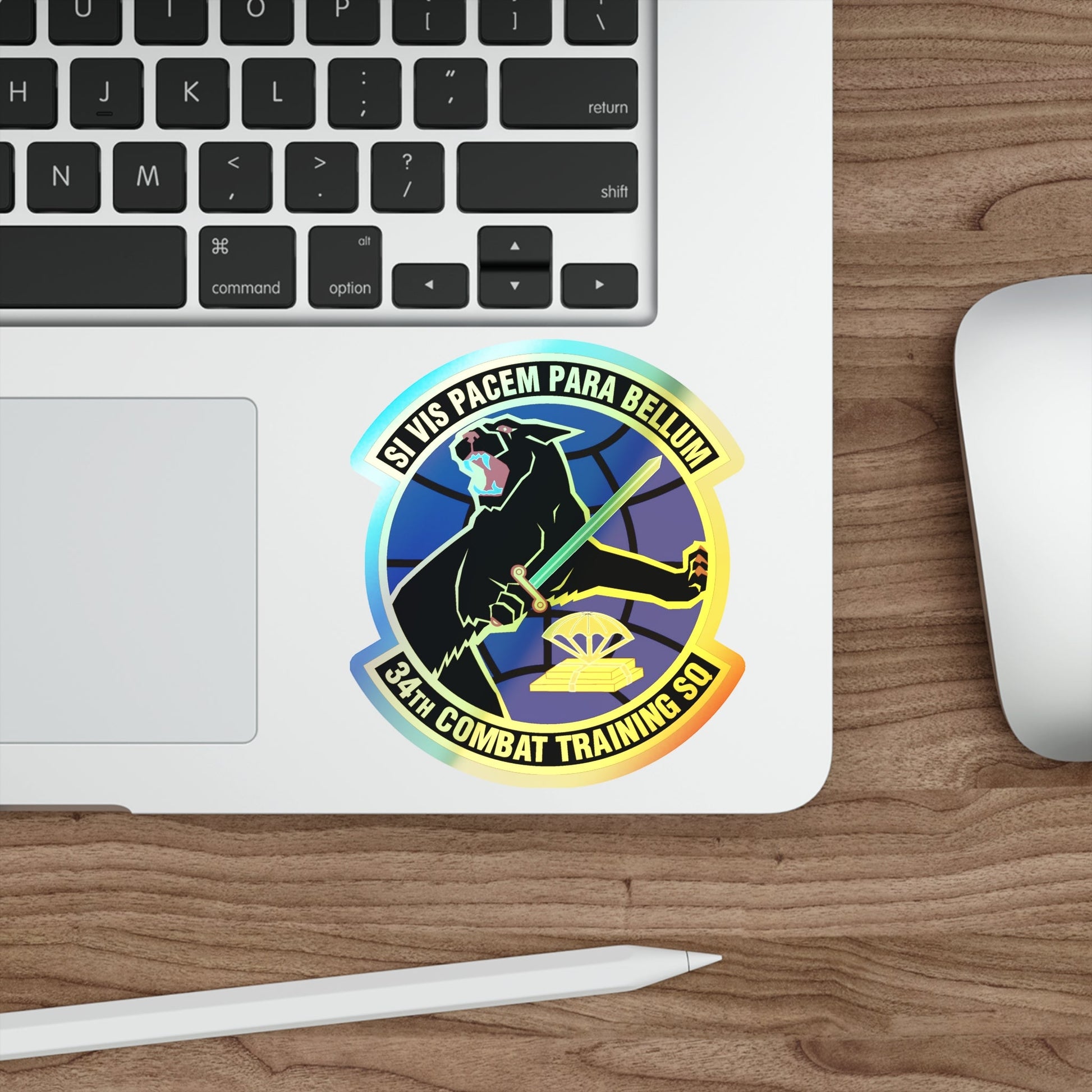 34th Combat Training Squadron (U.S. Air Force) Holographic STICKER Die-Cut Vinyl Decal-The Sticker Space