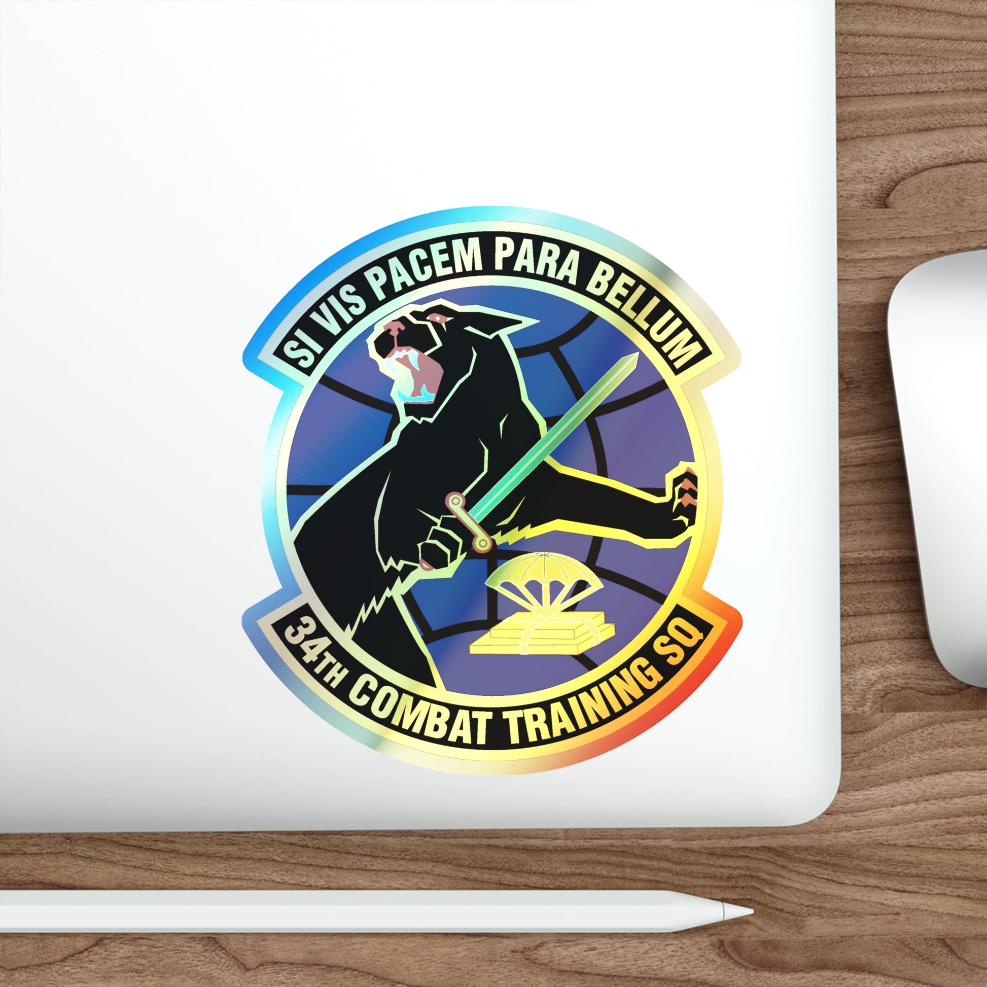 34th Combat Training Squadron (U.S. Air Force) Holographic STICKER Die-Cut Vinyl Decal-The Sticker Space