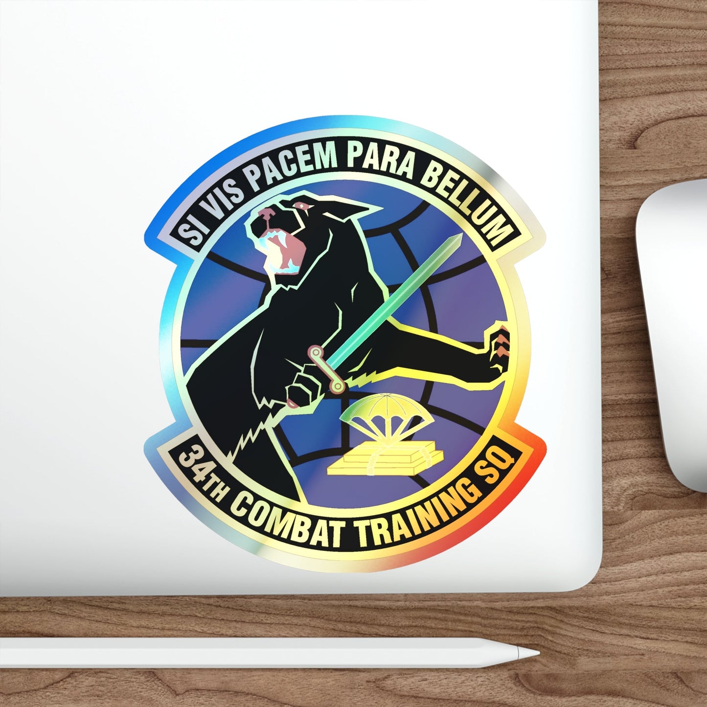 34th Combat Training Squadron (U.S. Air Force) Holographic STICKER Die-Cut Vinyl Decal-The Sticker Space