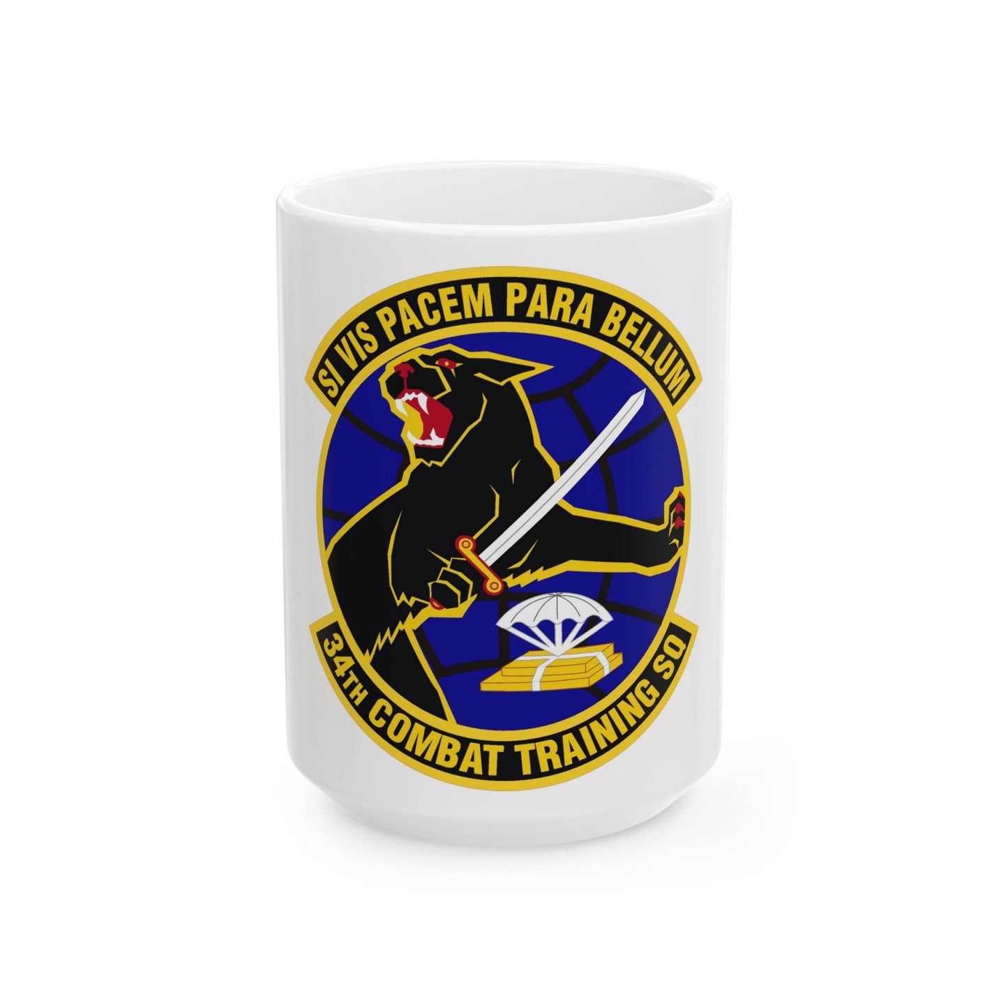 34th Combat Training Squadron (U.S. Air Force) White Coffee Mug-15oz-The Sticker Space