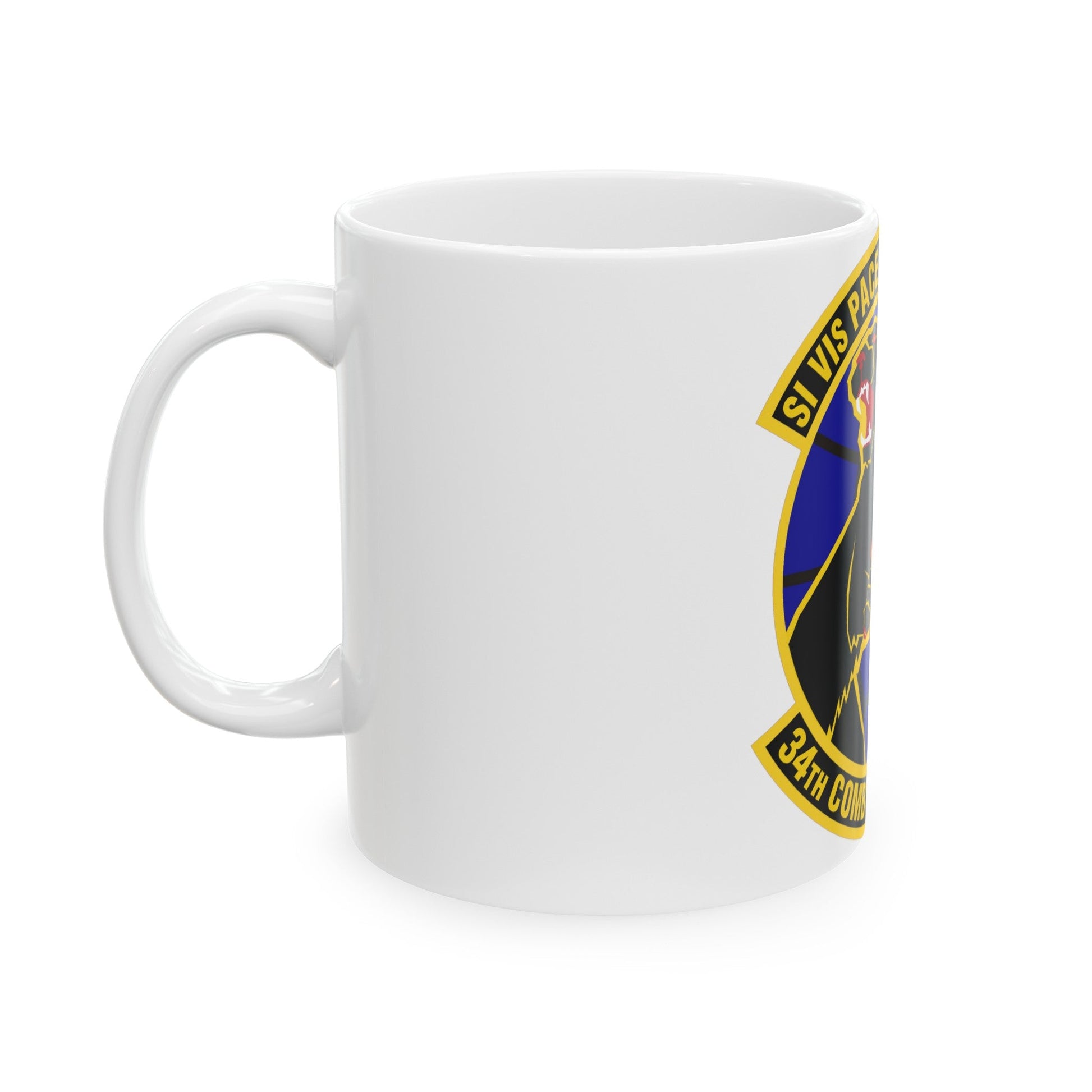 34th Combat Training Squadron (U.S. Air Force) White Coffee Mug-The Sticker Space