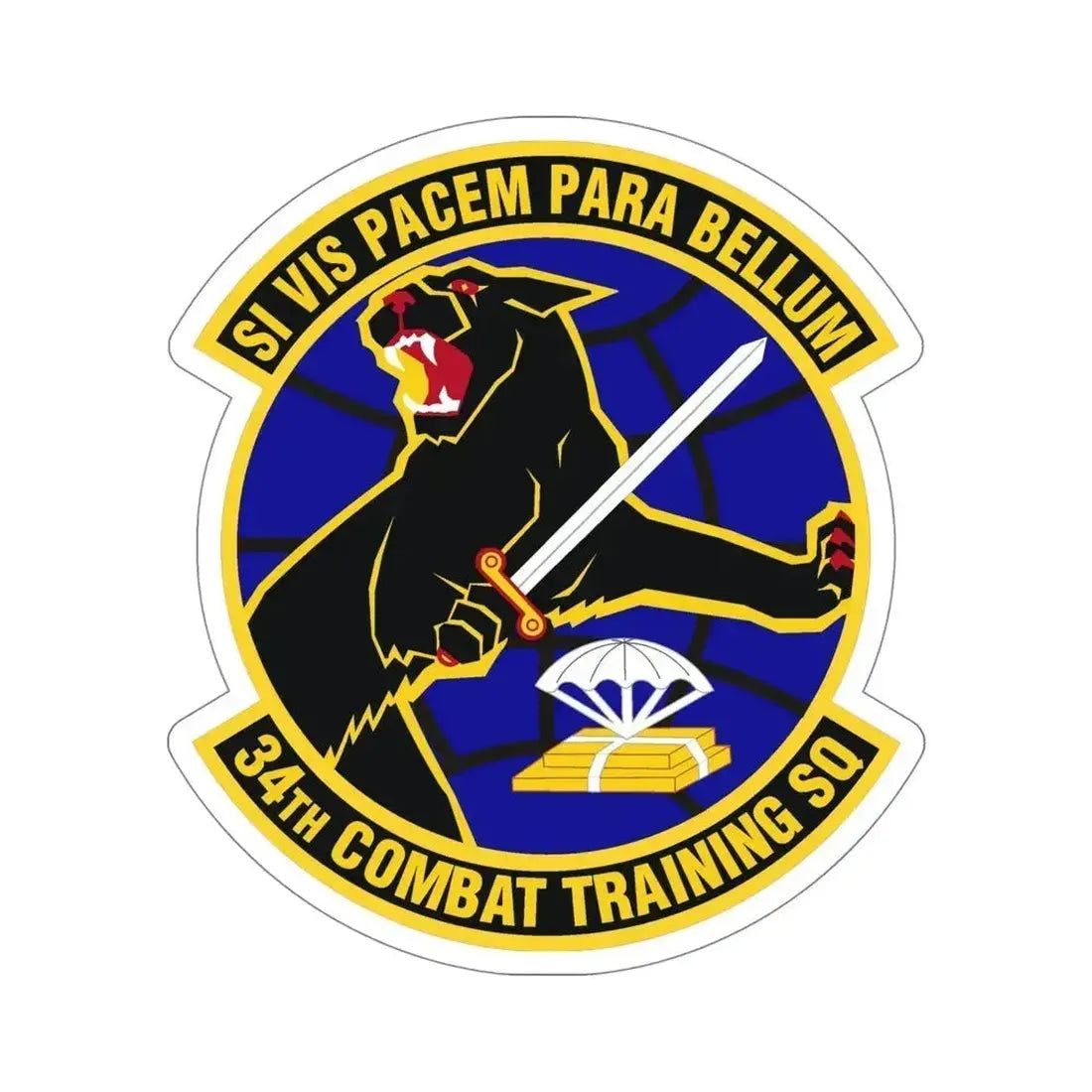 34th Combat Training Squadron (U.S. Air Force) STICKER Vinyl Die-Cut Decal 5 Inch - The Sticker Space