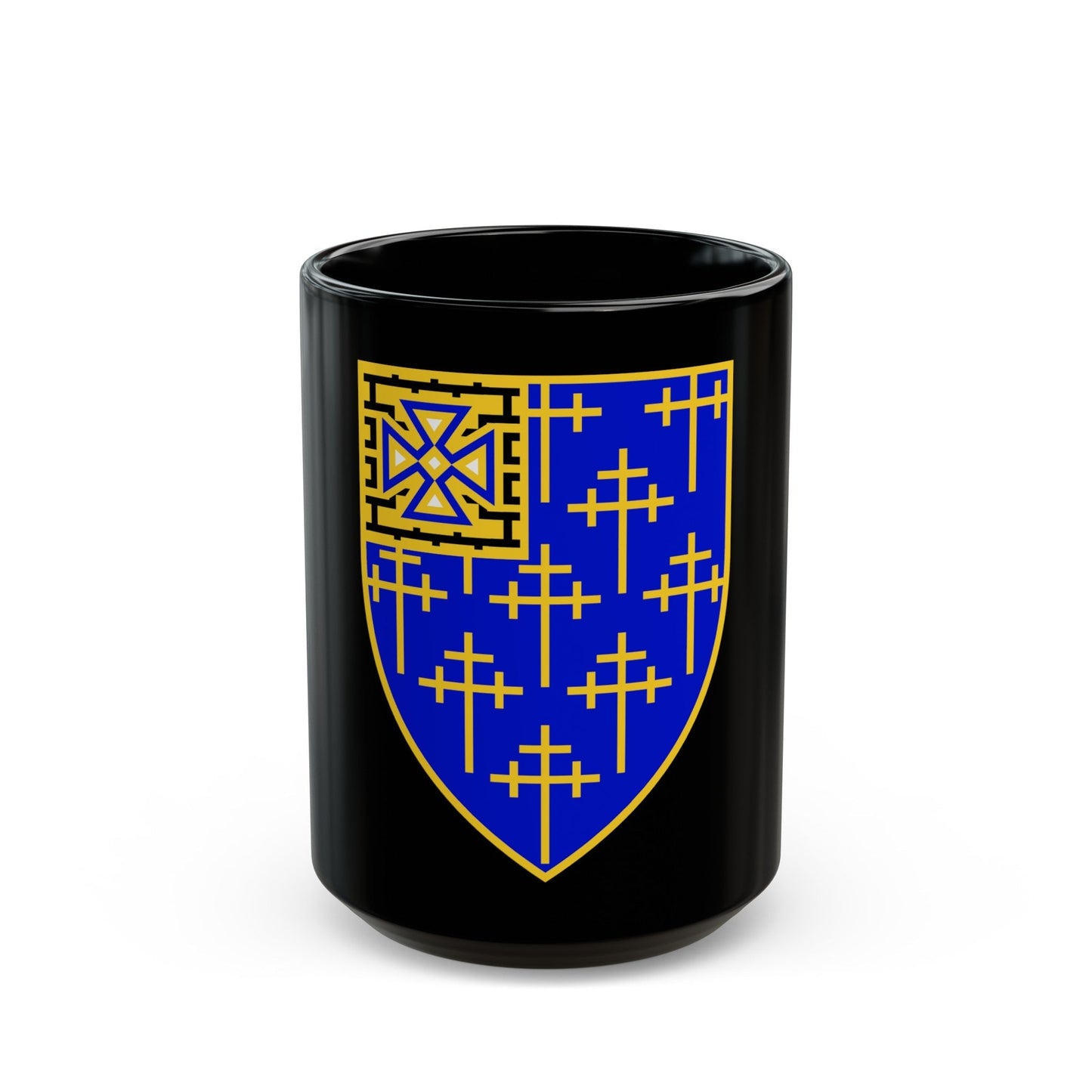 34th Infantry Regiment (U.S. Army) Black Coffee Mug-15oz-The Sticker Space