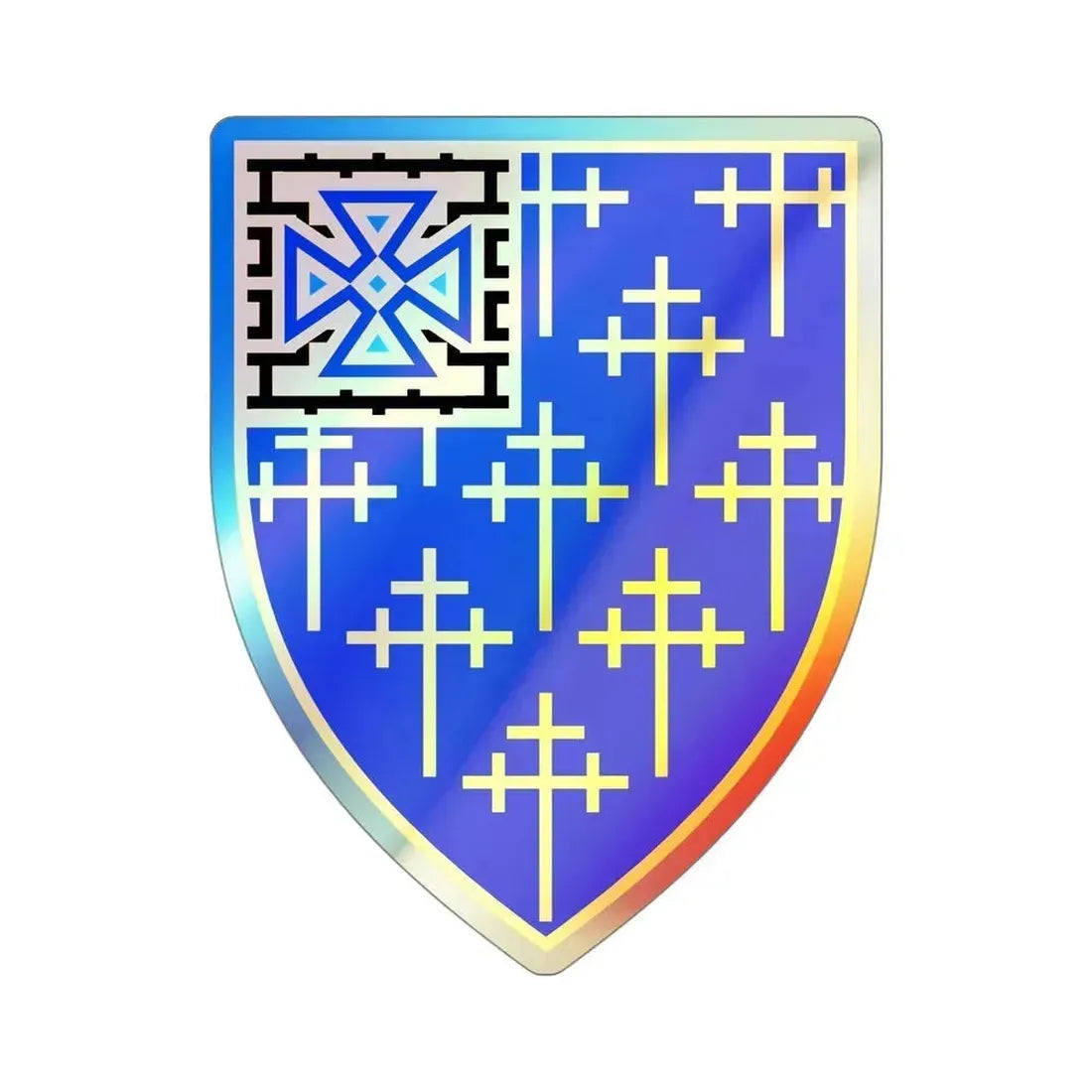 34th Infantry Regiment (U.S. Army) Holographic STICKER Die-Cut Vinyl Decal 4 Inch Holographic - The Sticker Space