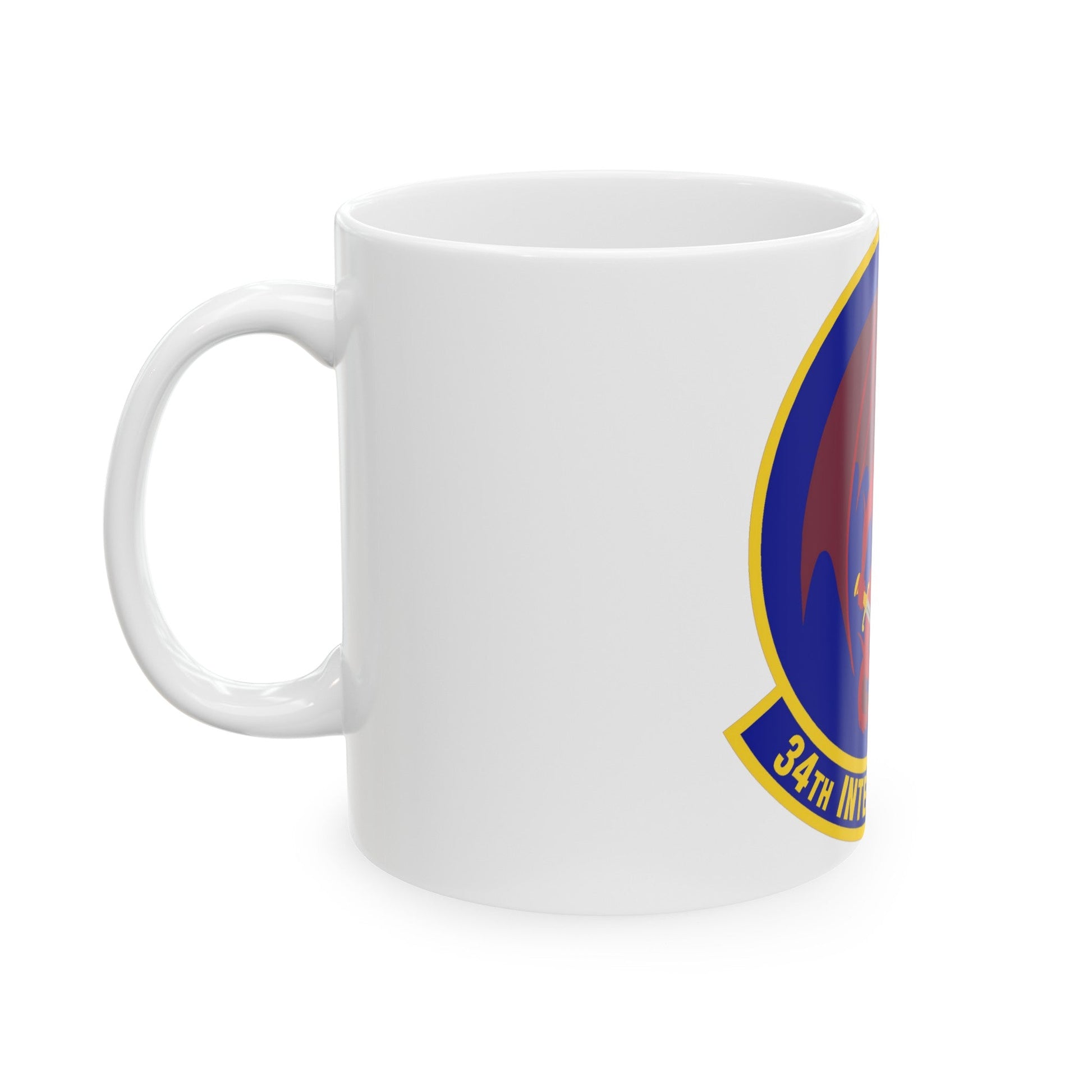 34th Intelligence Squadron (U.S. Air Force) White Coffee Mug-The Sticker Space