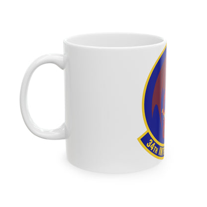 34th Intelligence Squadron (U.S. Air Force) White Coffee Mug-The Sticker Space