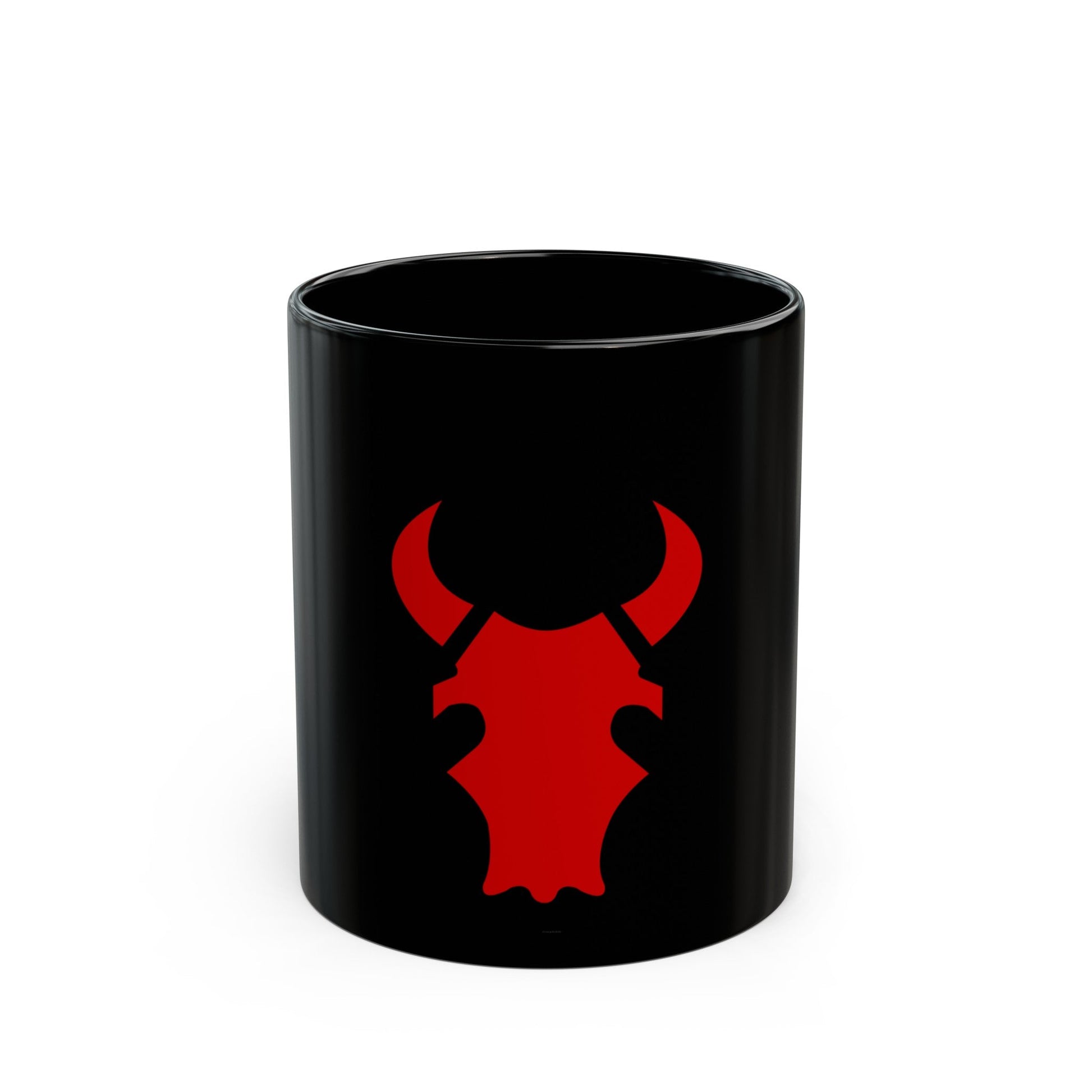 34th 'Red Bull' Infantry Division SSI (U.S. Army) Black Coffee Mug-11oz-The Sticker Space