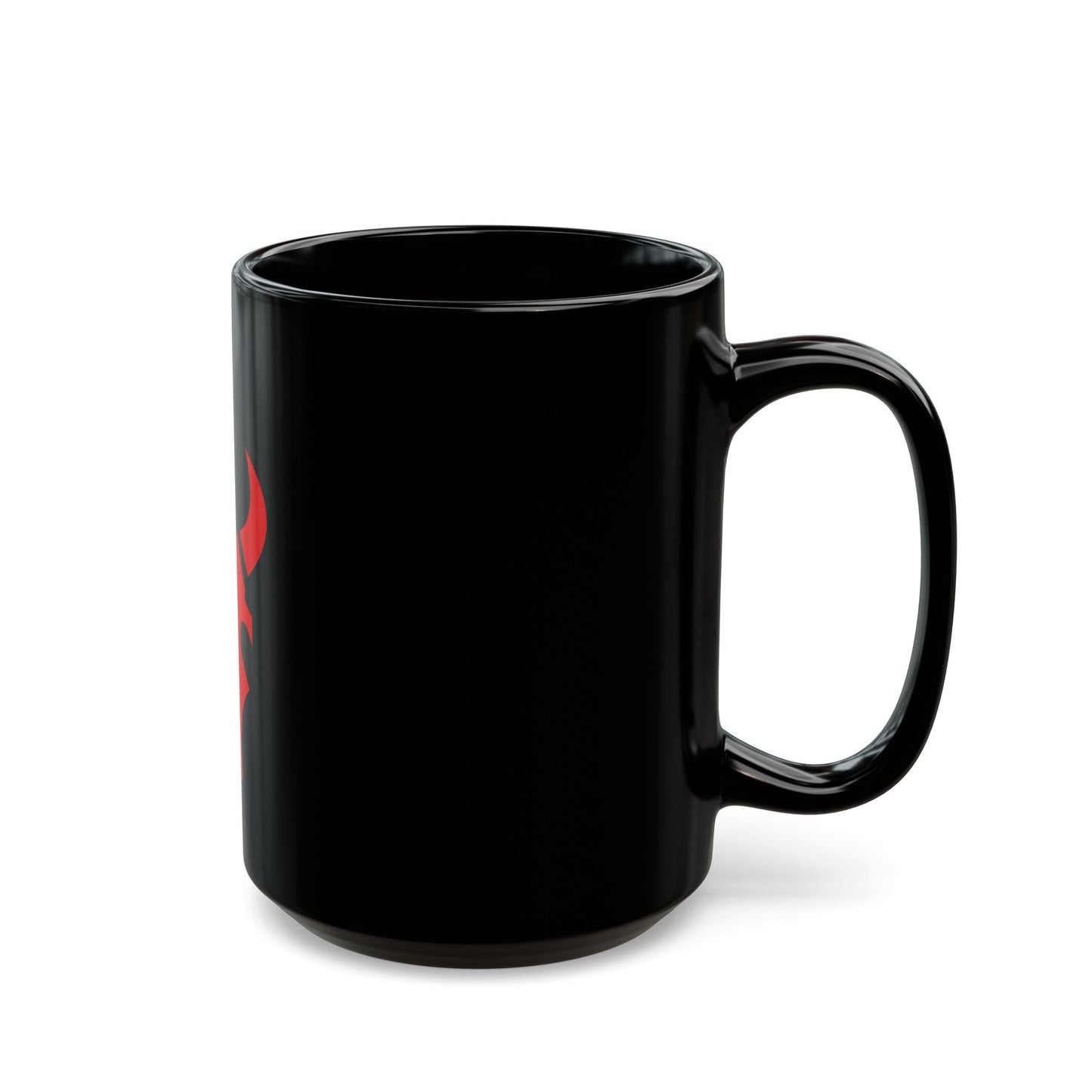 34th 'Red Bull' Infantry Division SSI (U.S. Army) Black Coffee Mug-The Sticker Space