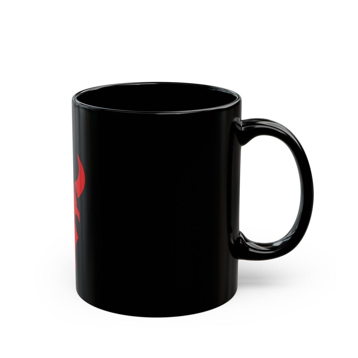 34th 'Red Bull' Infantry Division SSI (U.S. Army) Black Coffee Mug-The Sticker Space