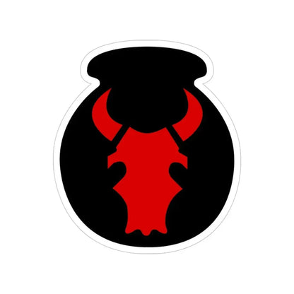 34th 'Red Bull' Infantry Division SSI (U.S. Army) Transparent STICKER Die-Cut Vinyl Decal 5 Inch - The Sticker Space
