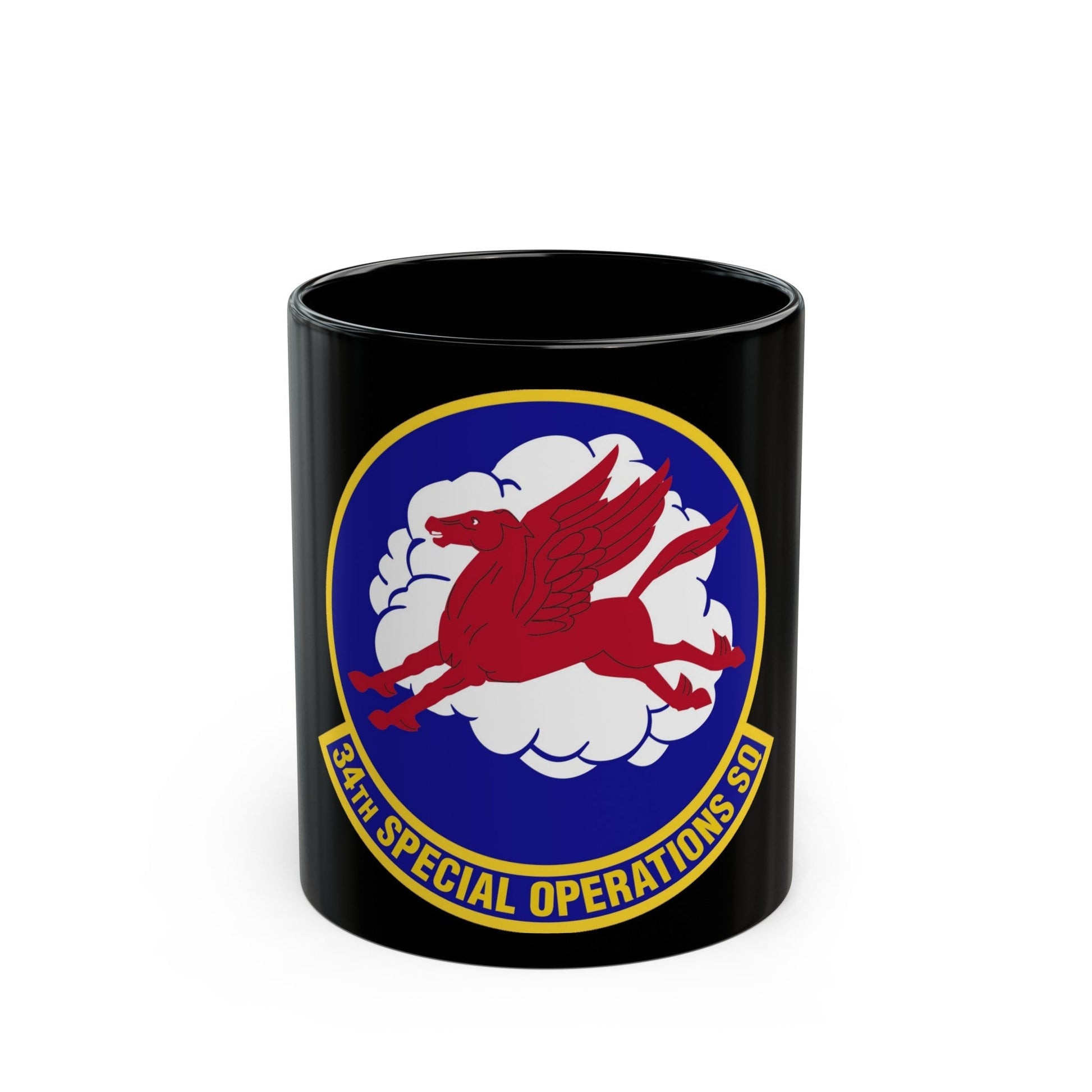 34th Special Operations Squadron (U.S. Air Force) Black Coffee Mug-11oz-The Sticker Space