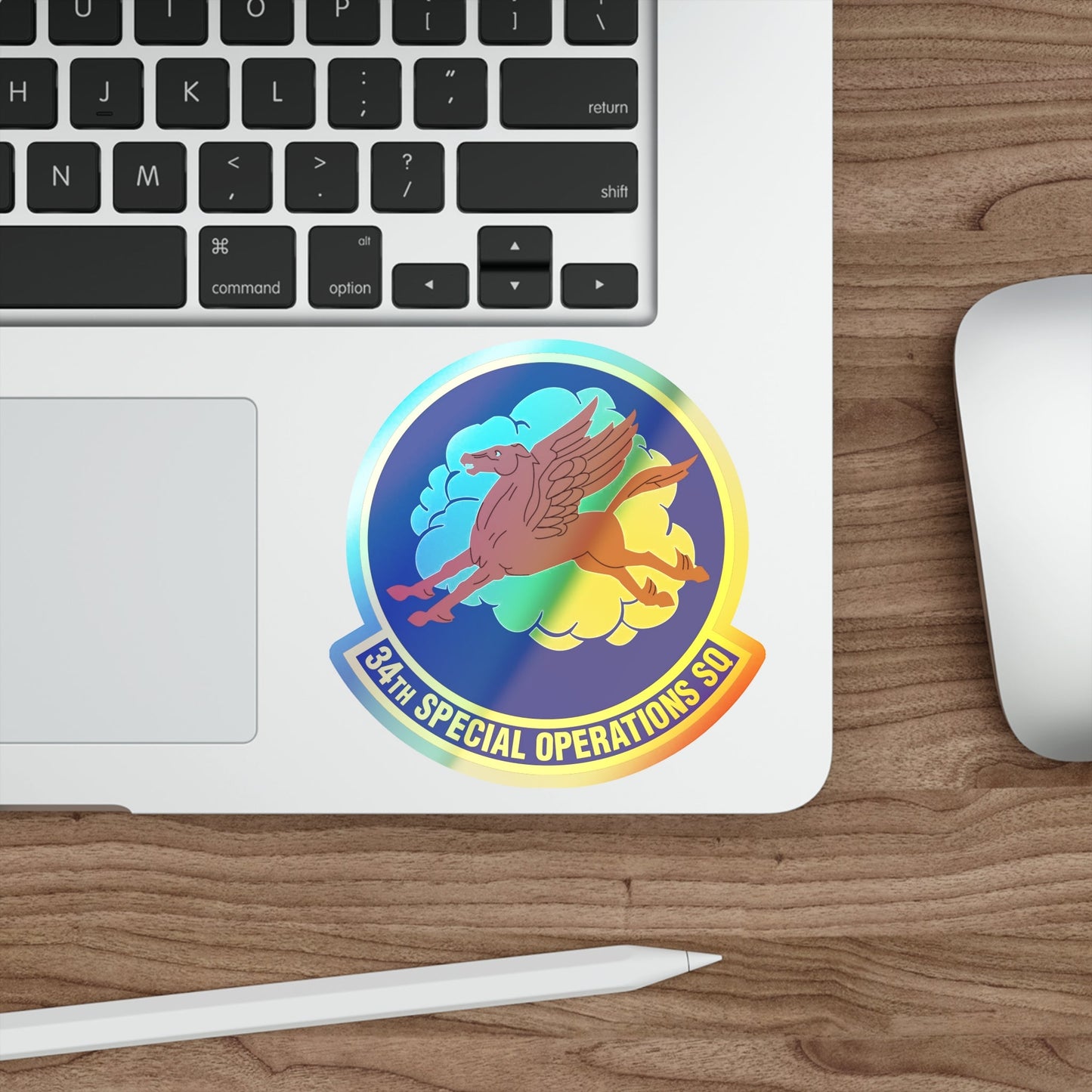 34th Special Operations Squadron (U.S. Air Force) Holographic STICKER Die-Cut Vinyl Decal-The Sticker Space