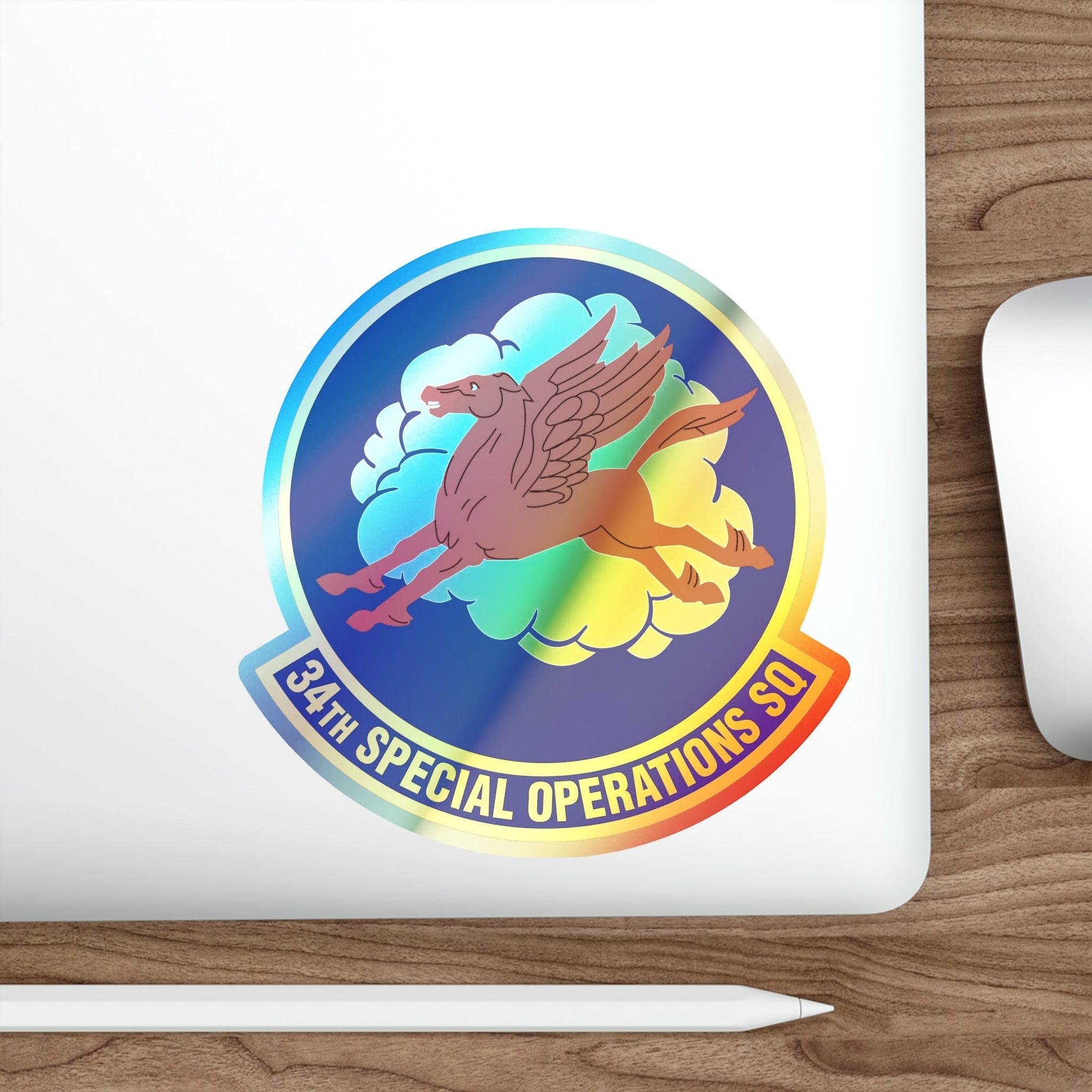 34th Special Operations Squadron (U.S. Air Force) Holographic STICKER Die-Cut Vinyl Decal-The Sticker Space