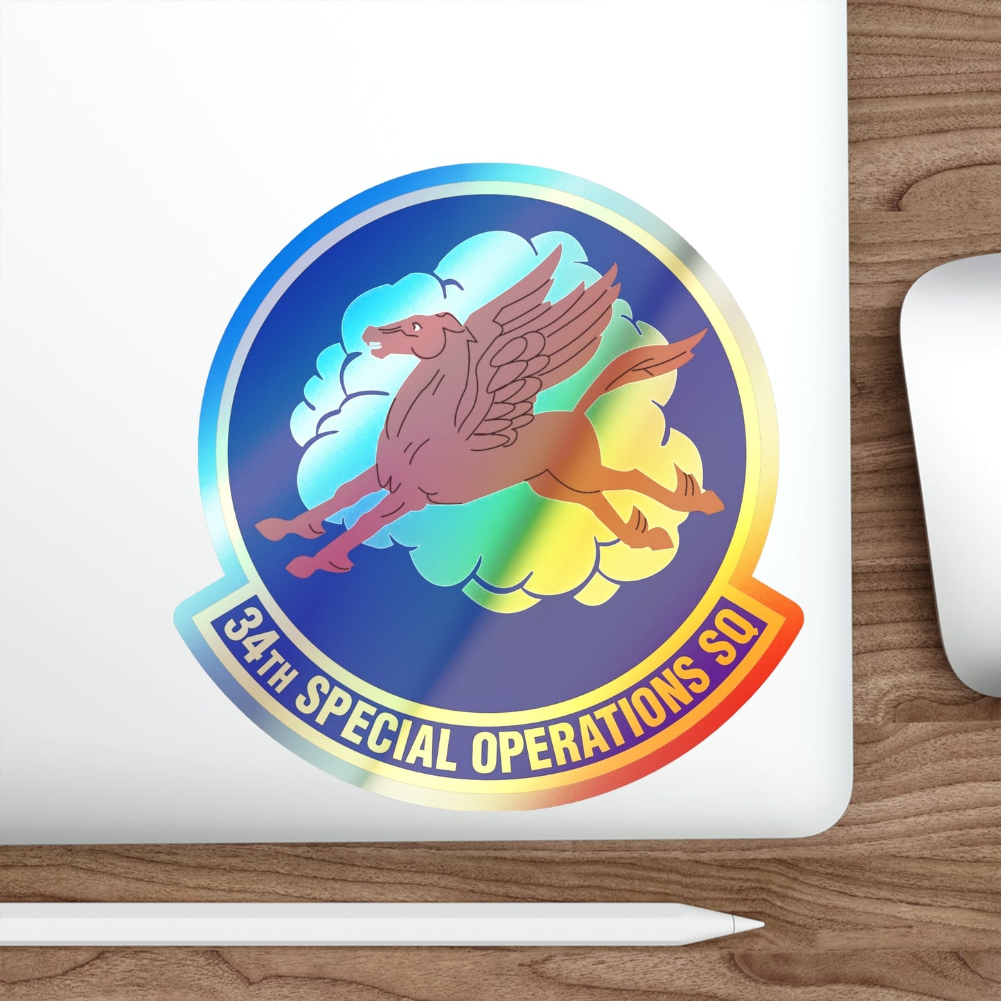 34th Special Operations Squadron (U.S. Air Force) Holographic STICKER Die-Cut Vinyl Decal-The Sticker Space