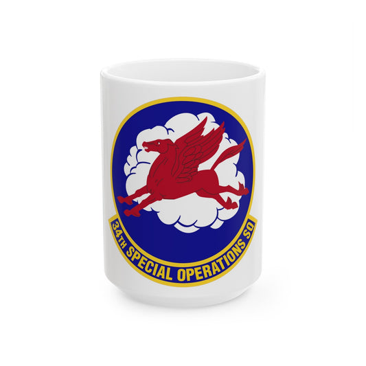 34th Special Operations Squadron (U.S. Air Force) White Coffee Mug-15oz-The Sticker Space