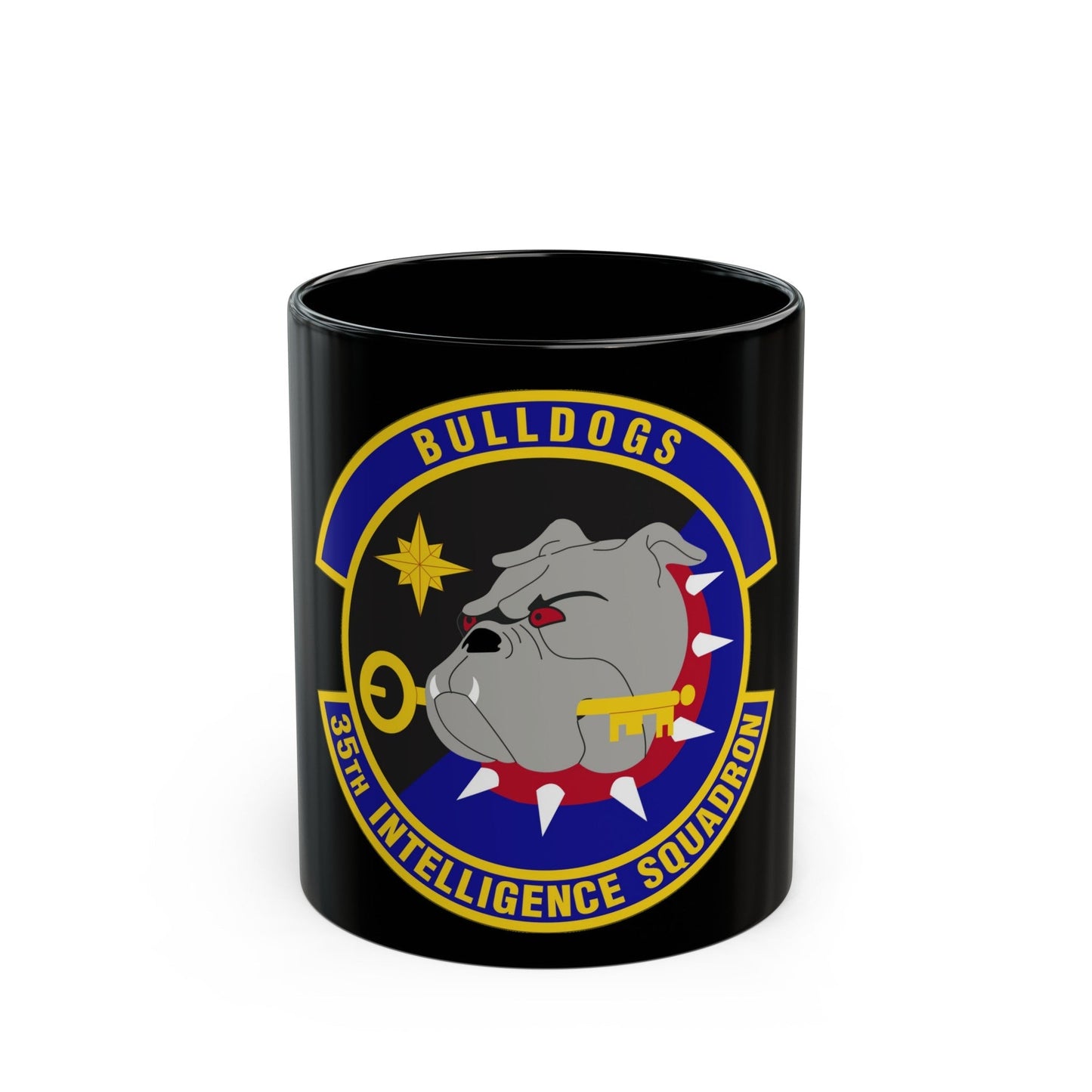 35 Intelligence Squadron AFISRA (U.S. Air Force) Black Coffee Mug-11oz-The Sticker Space