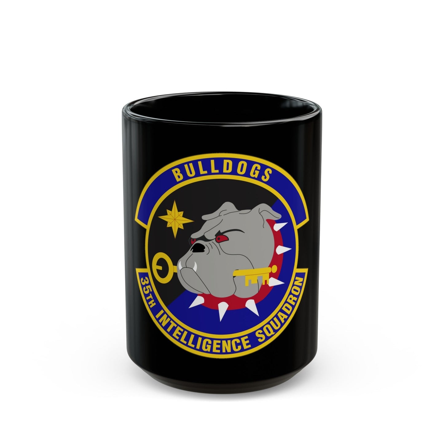 35 Intelligence Squadron AFISRA (U.S. Air Force) Black Coffee Mug-15oz-The Sticker Space