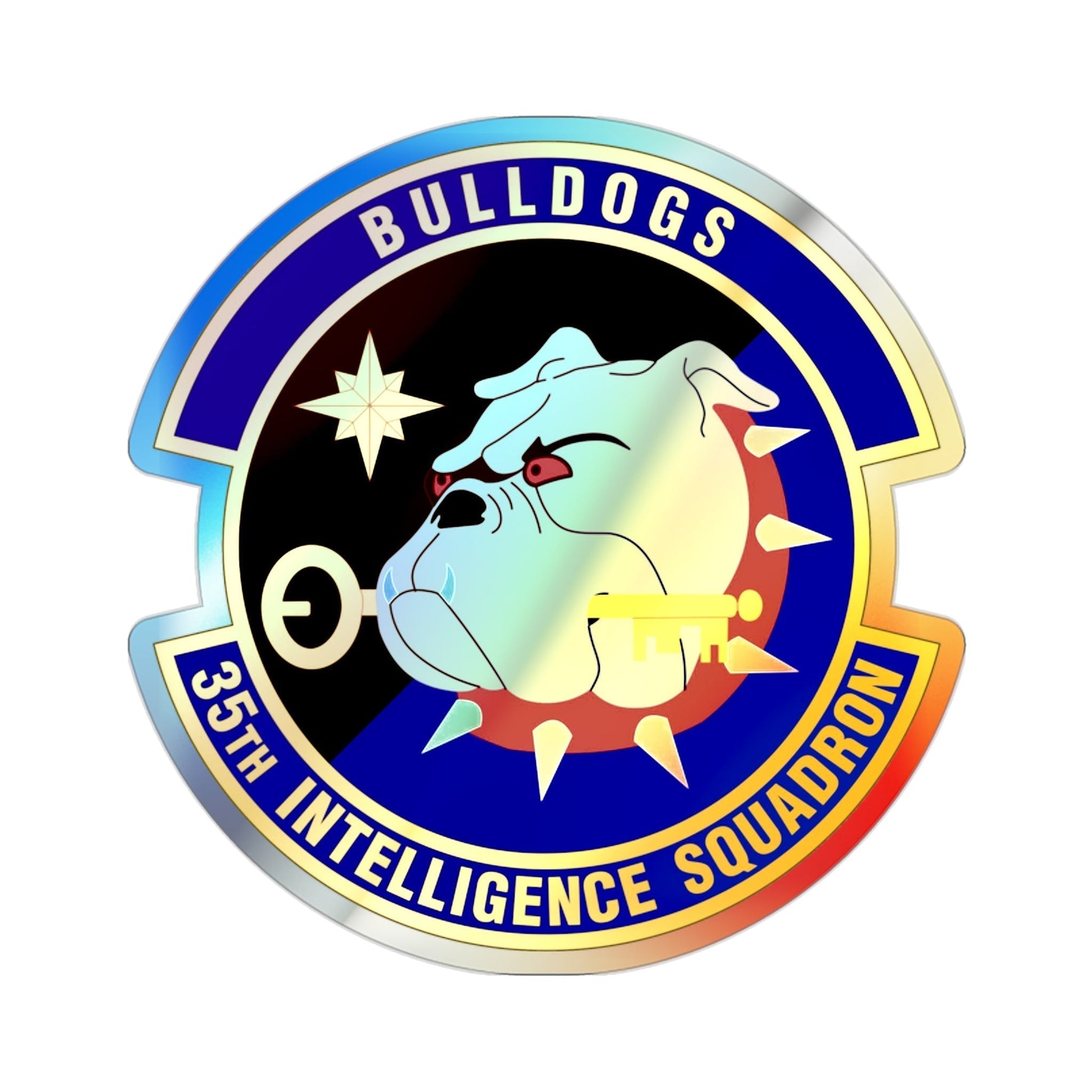 35 Intelligence Squadron AFISRA (U.S. Air Force) Holographic STICKER Die-Cut Vinyl Decal-2 Inch-The Sticker Space