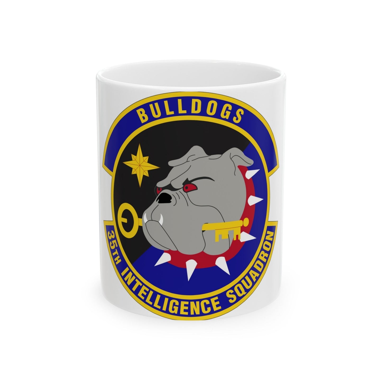 35 Intelligence Squadron AFISRA (U.S. Air Force) White Coffee Mug-11oz-The Sticker Space