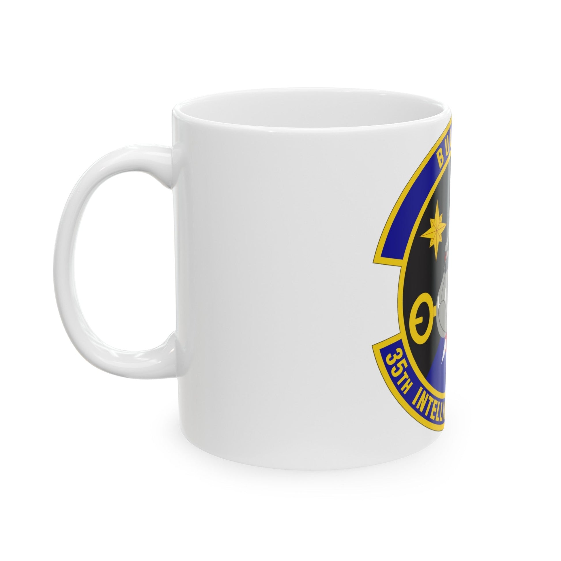 35 Intelligence Squadron AFISRA (U.S. Air Force) White Coffee Mug-The Sticker Space