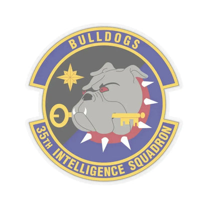 35 Intelligence Squadron AFISRA (U.S. Air Force) STICKER Vinyl Kiss-Cut Decal 4 Inch Transparent - The Sticker Space
