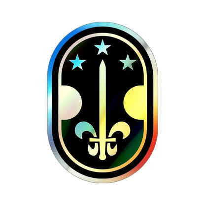 35 Military Police Brigade (U.S. Army) Holographic STICKER Die-Cut Vinyl Decal 6 Inch Holographic - The Sticker Space