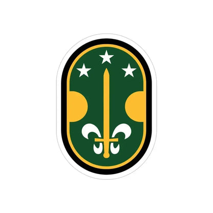 35 Military Police Brigade (U.S. Army) REVERSE PRINT Transparent Die-Cut STICKER 2 Inch Die-Cut Transparent - The Sticker Space