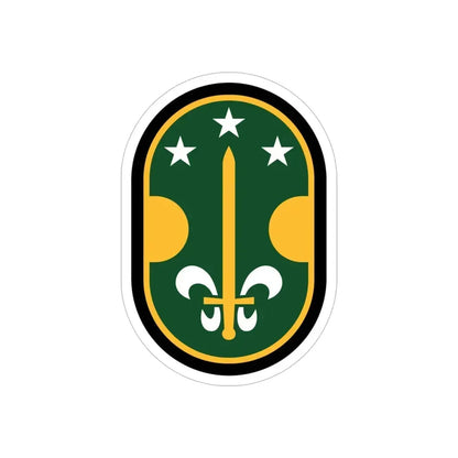 35 Military Police Brigade (U.S. Army) REVERSE PRINT Transparent Die-Cut STICKER - The Sticker Space