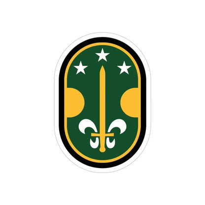 35 Military Police Brigade (U.S. Army) REVERSE PRINT Transparent Die-Cut STICKER - The Sticker Space