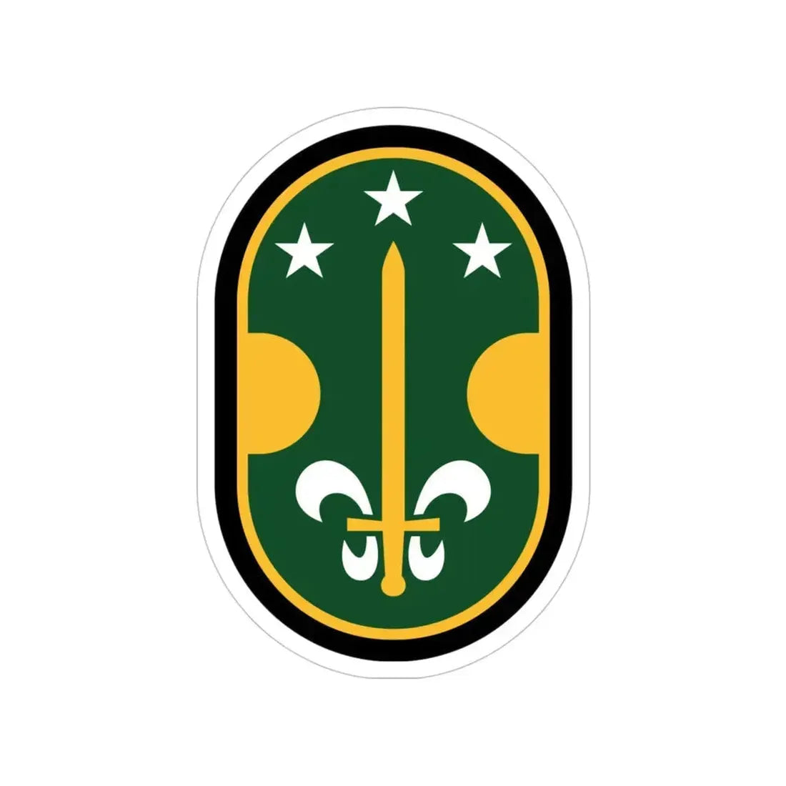 35 Military Police Brigade (U.S. Army) Transparent STICKER Die-Cut Vinyl Decal 4 Inch - The Sticker Space