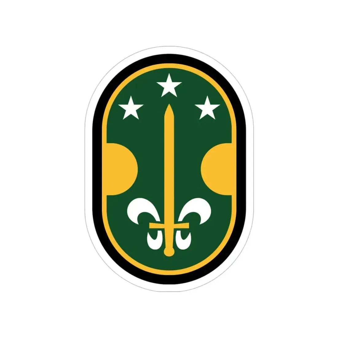 35 Military Police Brigade (U.S. Army) Transparent STICKER Die-Cut Vinyl Decal 5 Inch - The Sticker Space