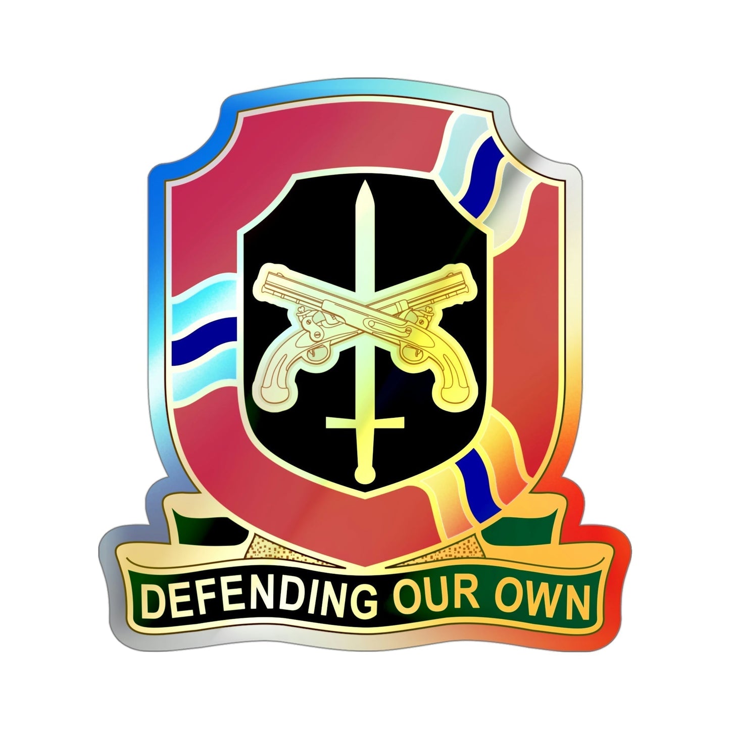 35 Military Police Brigade v2 (U.S. Army) Holographic STICKER Die-Cut Vinyl Decal-4 Inch-The Sticker Space