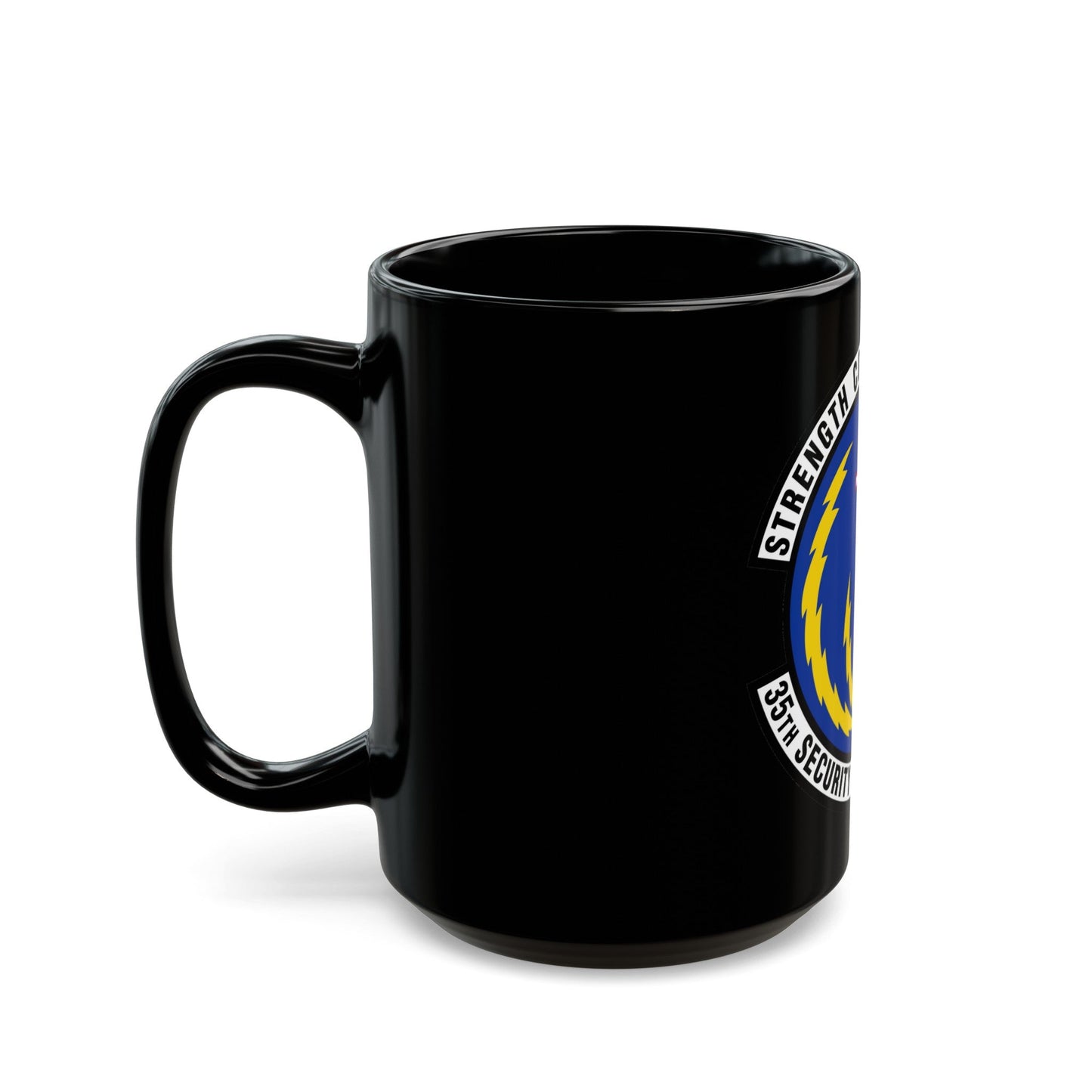 35 Security Forces Squadron PACAF (U.S. Air Force) Black Coffee Mug-The Sticker Space