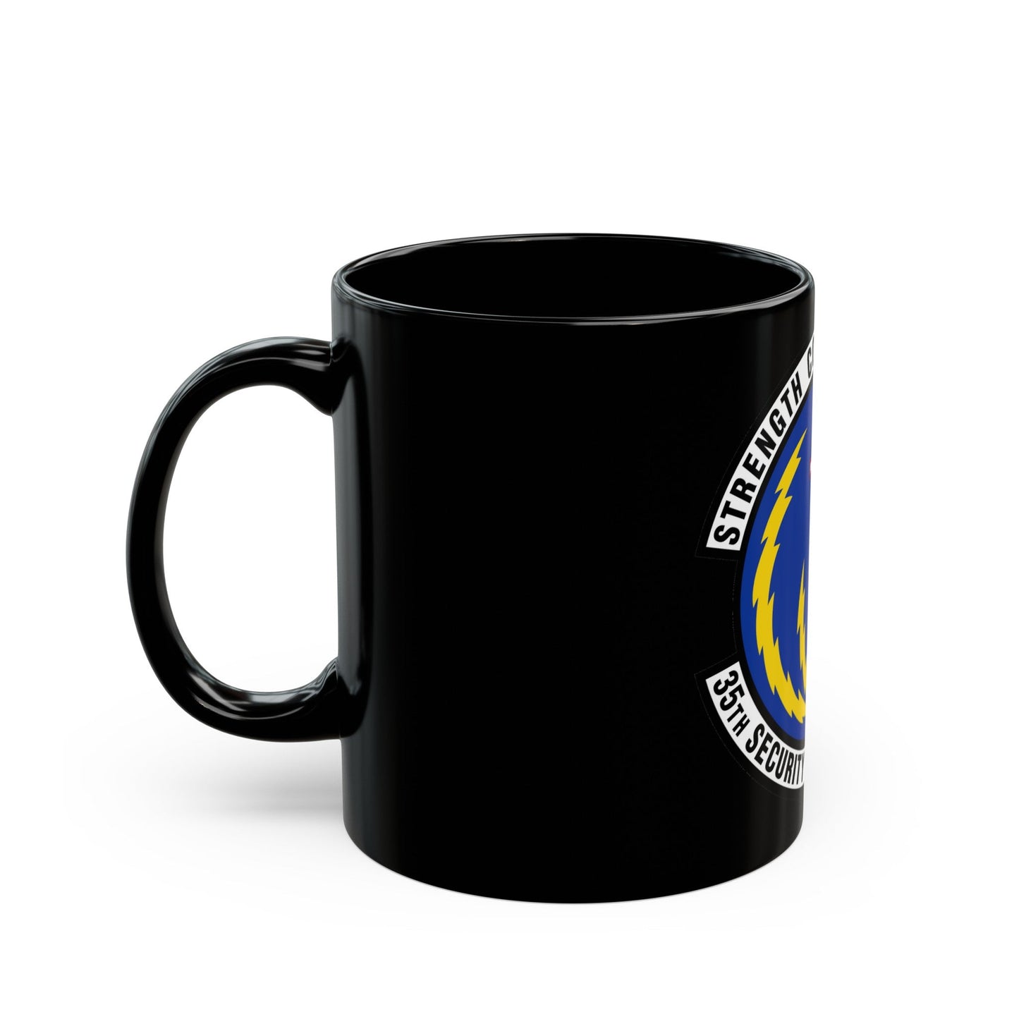 35 Security Forces Squadron PACAF (U.S. Air Force) Black Coffee Mug-The Sticker Space