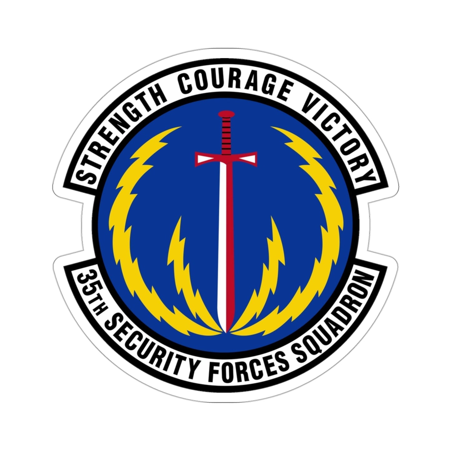 35 Security Forces Squadron PACAF (U.S. Air Force) STICKER Vinyl Die-Cut Decal-3 Inch-The Sticker Space