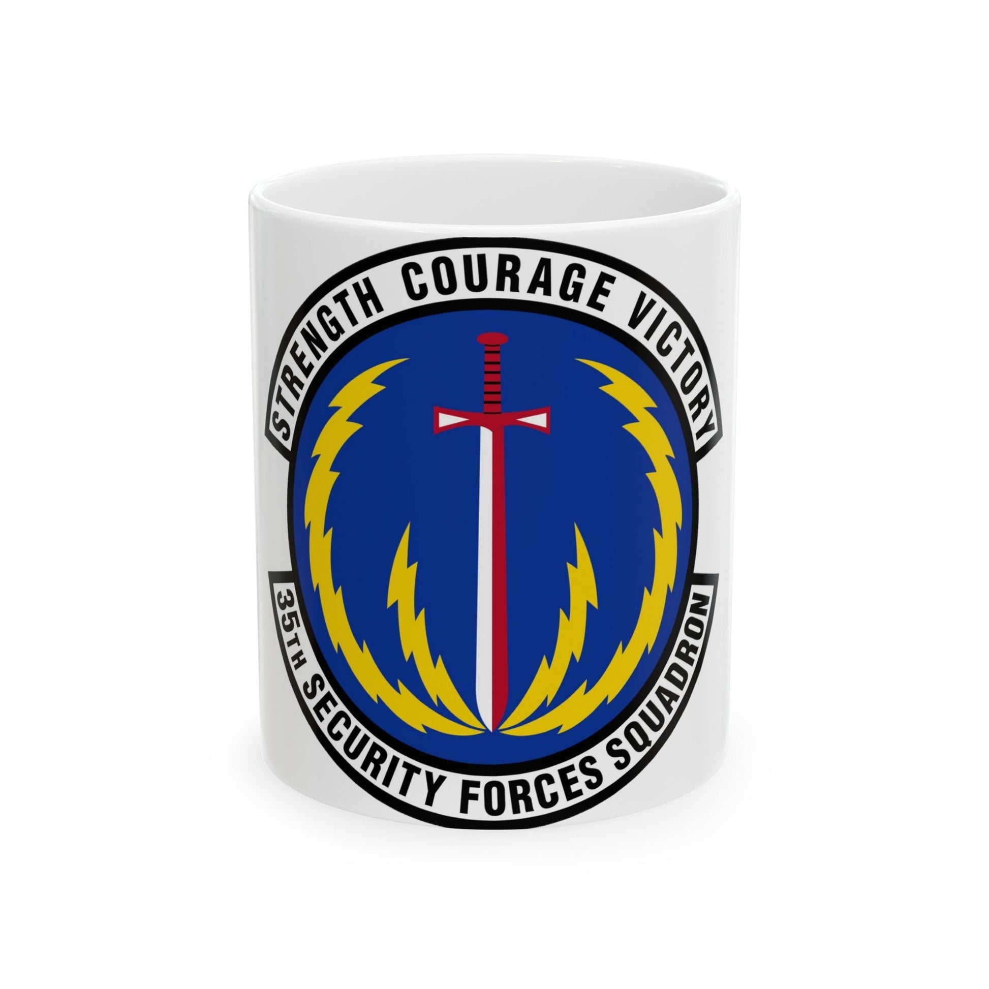 35 Security Forces Squadron PACAF (U.S. Air Force) White Coffee Mug-11oz-The Sticker Space