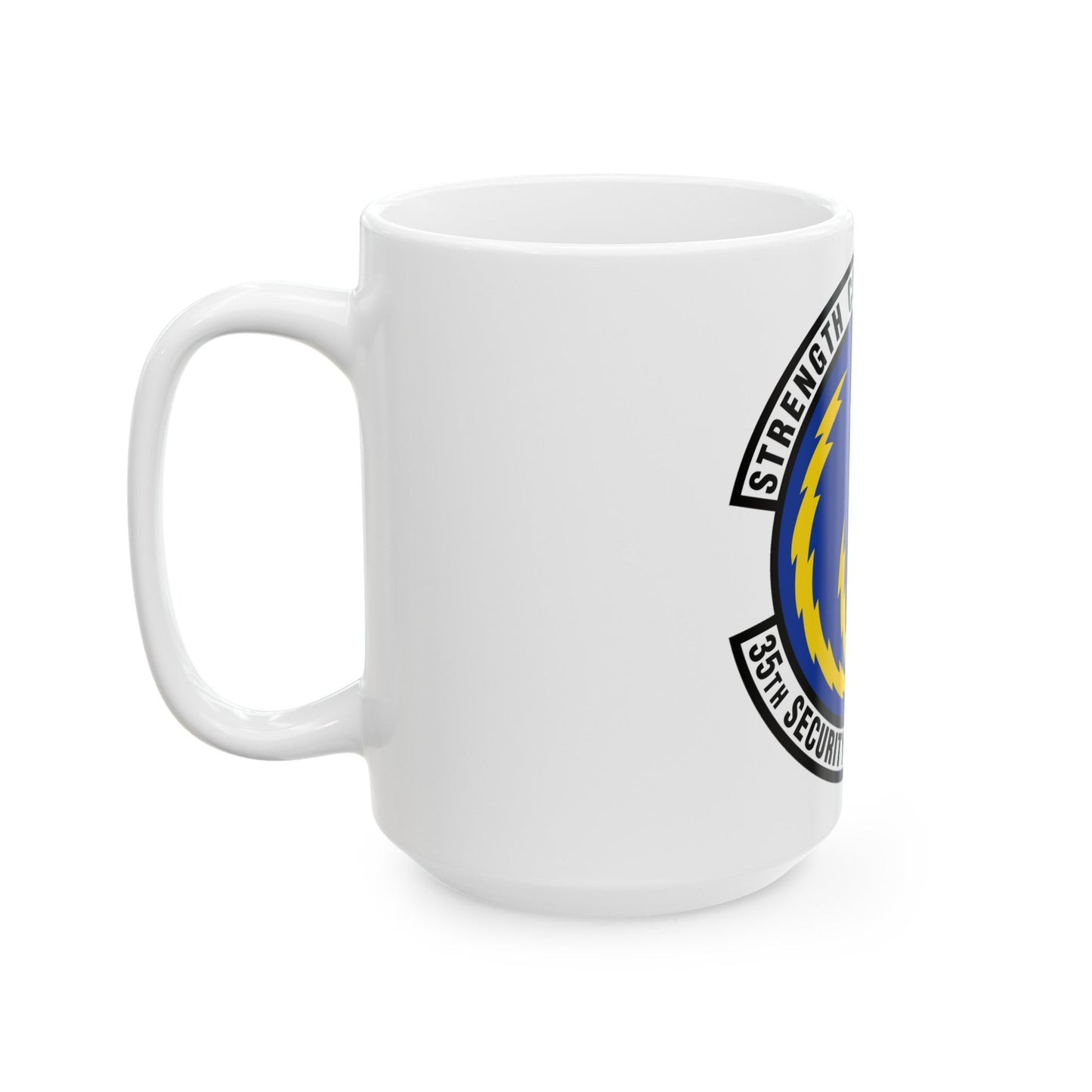 35 Security Forces Squadron PACAF (U.S. Air Force) White Coffee Mug-The Sticker Space