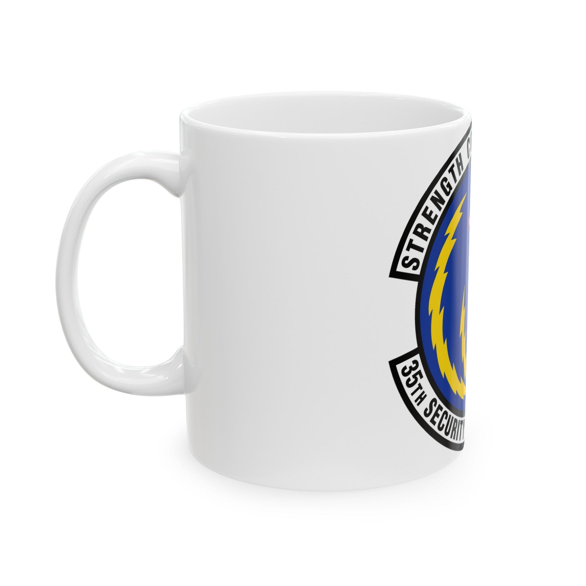 35 Security Forces Squadron PACAF (U.S. Air Force) White Coffee Mug-The Sticker Space