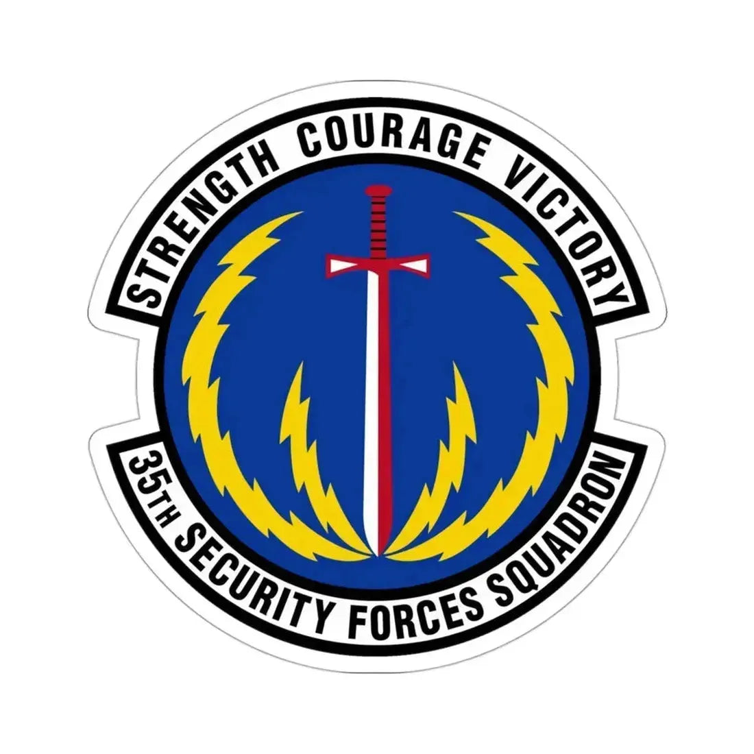 35 Security Forces Squadron PACAF (U.S. Air Force) STICKER Vinyl Die-Cut Decal 3 Inch - The Sticker Space