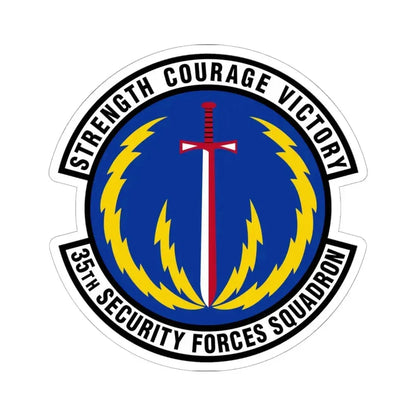35 Security Forces Squadron PACAF (U.S. Air Force) STICKER Vinyl Kiss-Cut Decal 6 Inch White - The Sticker Space