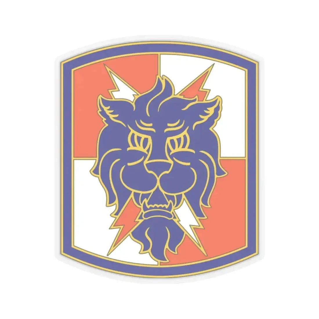 35 Signal Brigade 2 (U.S. Army) STICKER Vinyl Kiss-Cut Decal 2 Inch Transparent - The Sticker Space