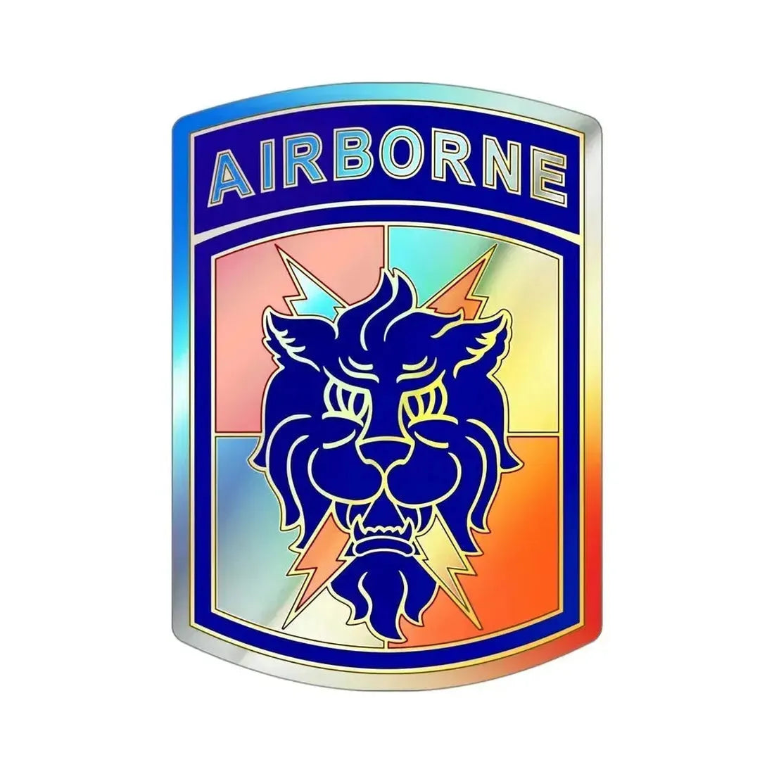 35 Signal Brigade (U.S. Army) Holographic STICKER Die-Cut Vinyl Decal 4 Inch Holographic - The Sticker Space