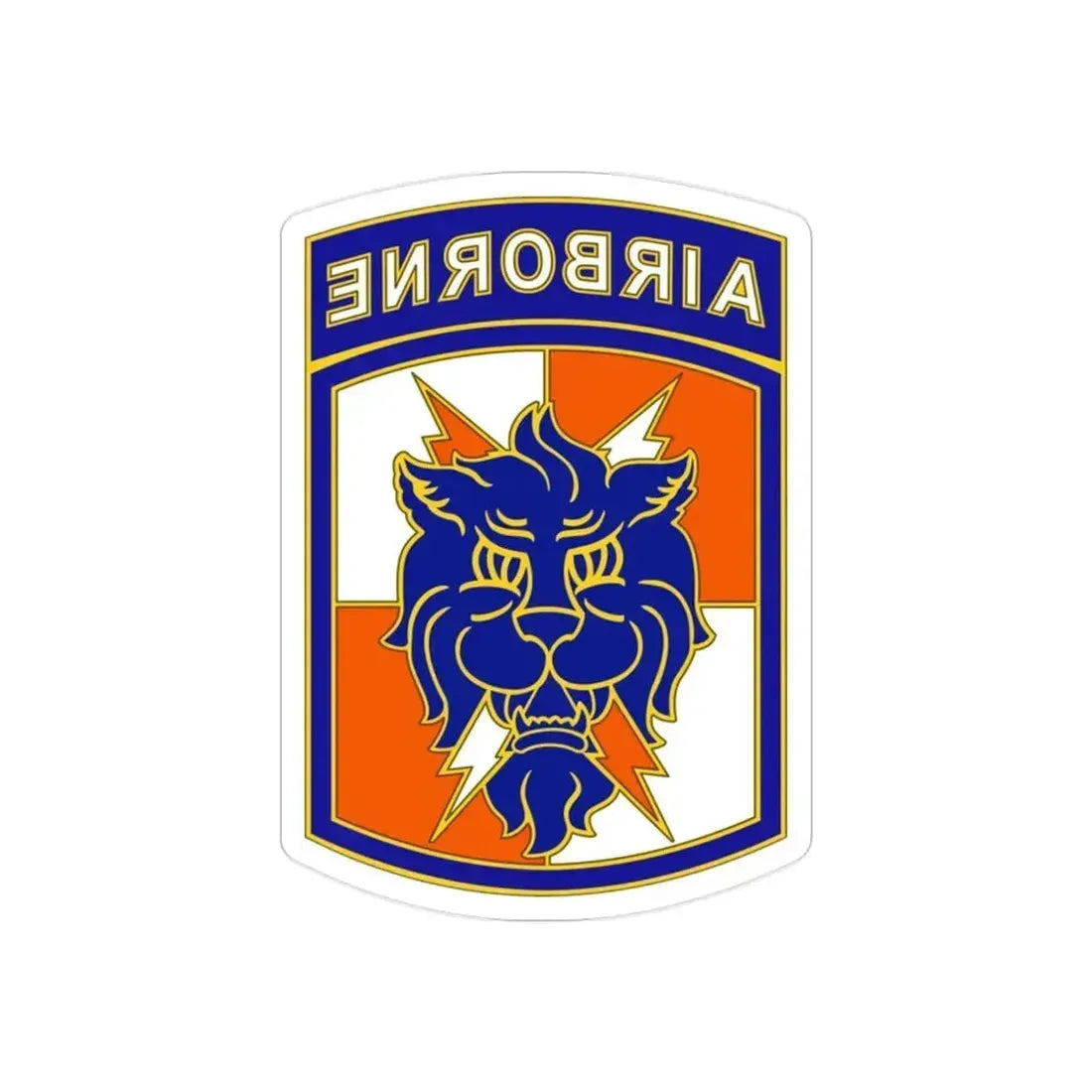 35 Signal Brigade (U.S. Army) REVERSE PRINT Transparent Die-Cut STICKER 2 Inch Die-Cut Transparent - The Sticker Space